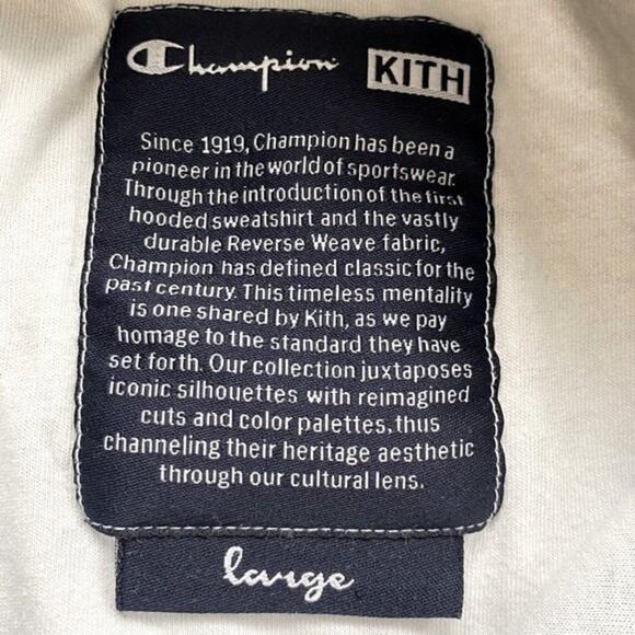 KITH x Champion SS18 Quarter-Zip Size L - Picture 7 of 15